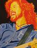 2011 painting, David Grohl acrylic on illustration board 22x30in
