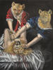2012 painting, Death of a King oil on canvas 36x48in