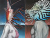 2012 painting, Diptych, Water Gazers oil on canvas ea.24x36in