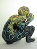 2013 sculpture, Creature Series - Fight or Flight- opposite side view SOLD